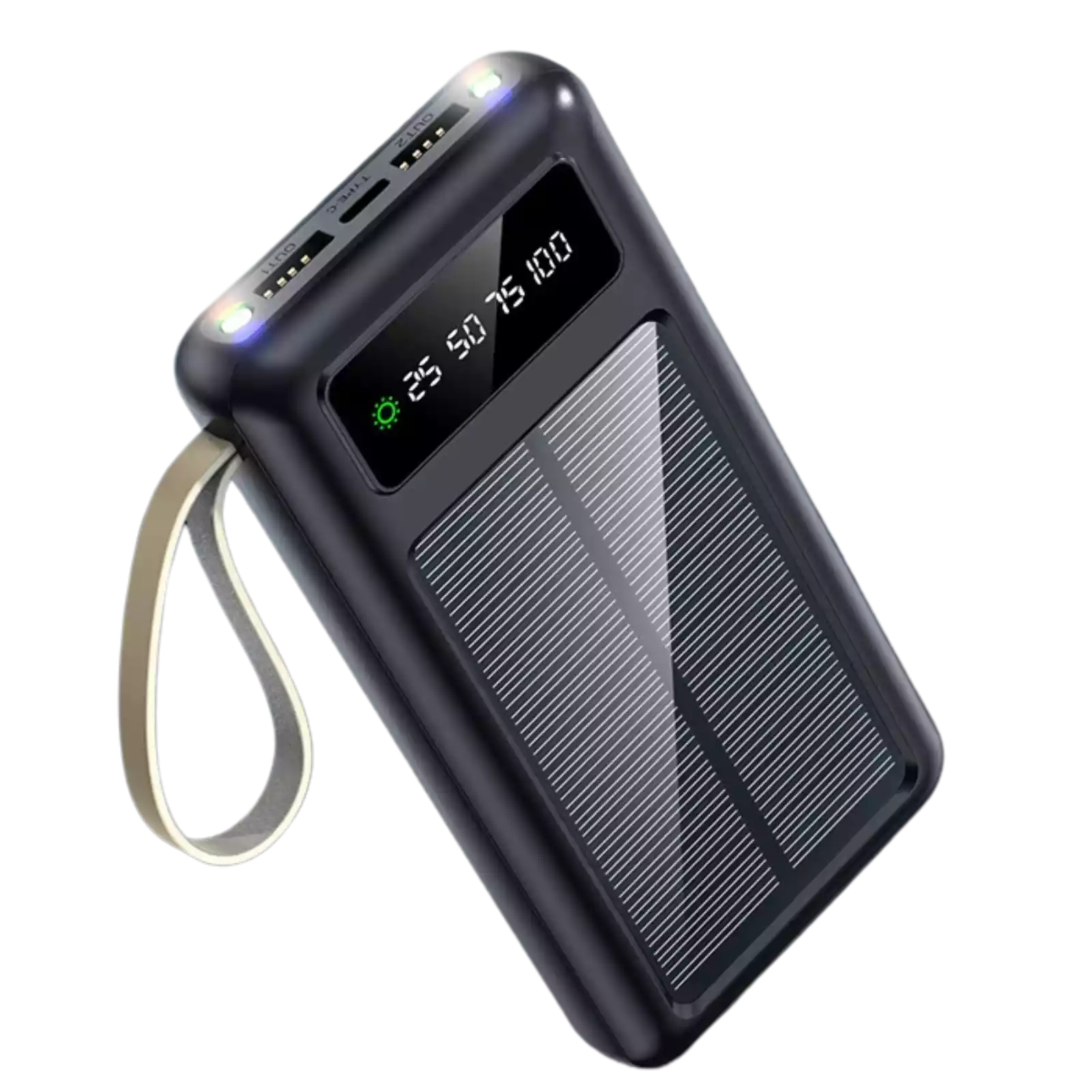 20.000 mAh Güneş Enerjili Powerbank | Yeni Versiyon